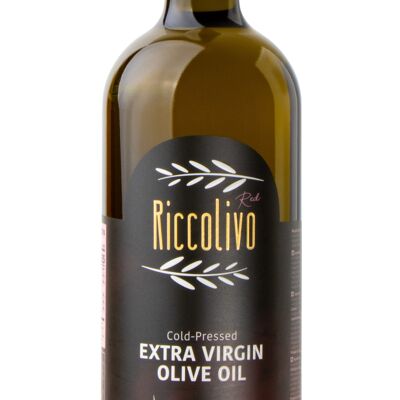 Riccolivo Premium Aceite de Oliva Virgen Extra Rojo (Fuerte) 750 ml