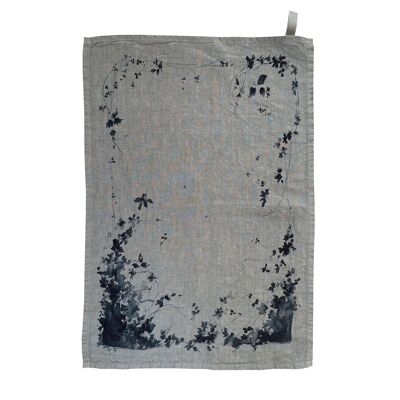 COLETTE TOWEL, SAGE GREEN, LINEN, MADE IN FRANCE