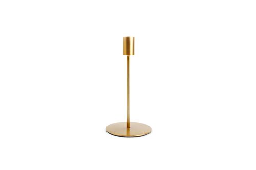 Kandelaar 10xH20cm metaal goud Pillar