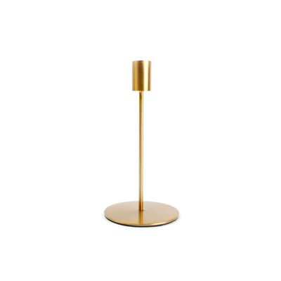 Kandelaar 10xH20cm metaal goud Pillar