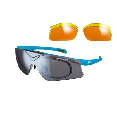 Austin Sportsonnenbrille mit Wechselgläsern – 3 Farben + RX-Einsatz