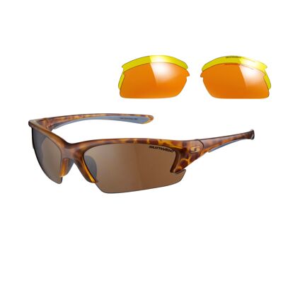Equinox Sportsonnenbrille mit Wechselglas - 8 Farben
