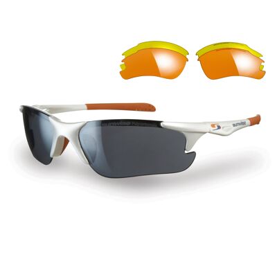 Twister Sport-Sonnenbrille mit Wechselgläsern - 3 Farben