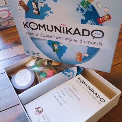 Komunikado educational game: discover the languages of the world. 6 heroes, 6 stages, 6 challenges for a fun and intuitive world tour
