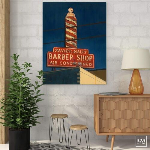 BARBER SHOP 60X47.5CM