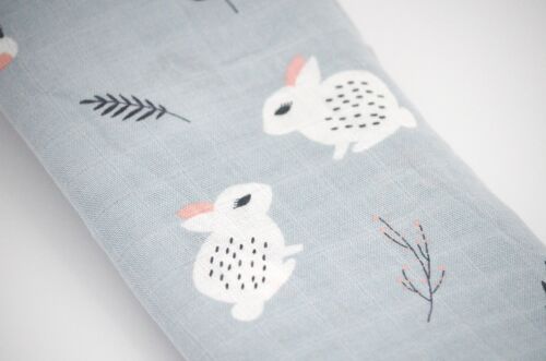 LAST FEW IN STOCK! Beautiful Soft Grey 'Cony' Bamboo Swaddle