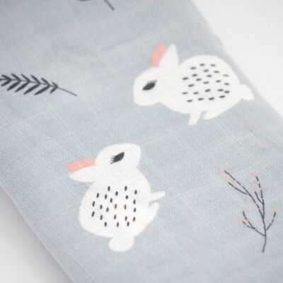 LAST FEW IN STOCK! Beautiful Soft Grey 'Cony' Bamboo Swaddle