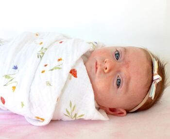 Forest- Single Swaddle/Large Muslin {Hare and Tortoise Collection} with the Little Book 1