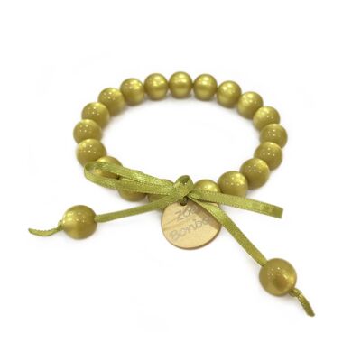 Bracelet perles S - OLIVE