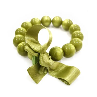 Pulsera abalorios M - VERDE ÁCIDO