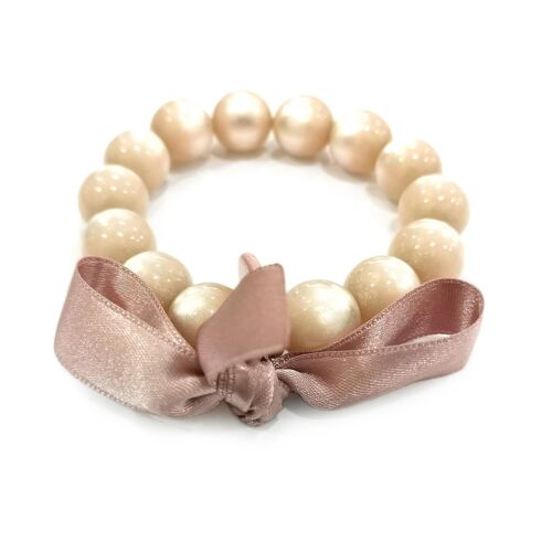 Bracelet perles M - ROSE BÉBÉ