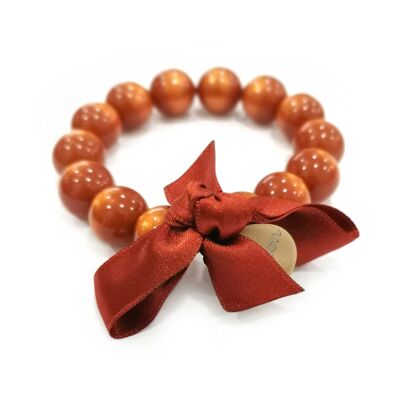 Bracelet perles M - TERRACOTTA