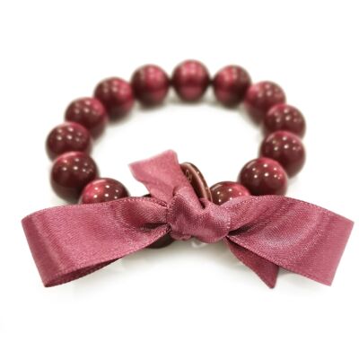 Bracelet perles M - FRAMBOISE