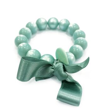 Bracelet perles M - AQUA CLAIR 1