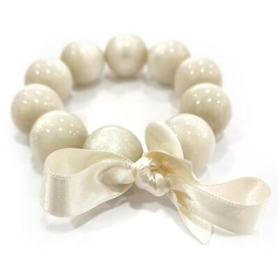 Pearl bracelet L - PEARL WHITE