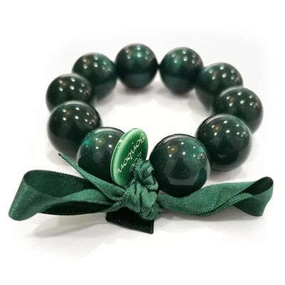 Bracciale di perle L - VERDE INGLESE