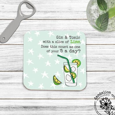 Coaster - Gin - 5 a day