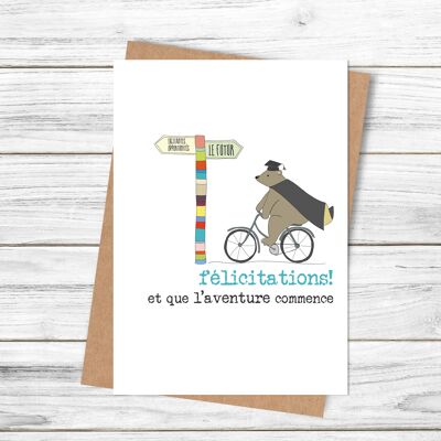 Graduation - French Greetings Card