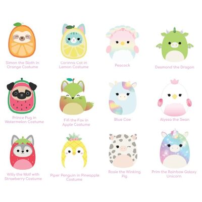 Peluche(E=12)Squishmallow  19cm