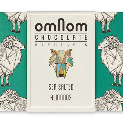 OMNOM Big Bar 250g Salted Almonds - Milk Chocolate