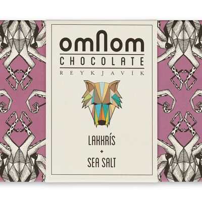 OMNOM Big Bar 250g Licorice and Sea Salt - White Chocolate