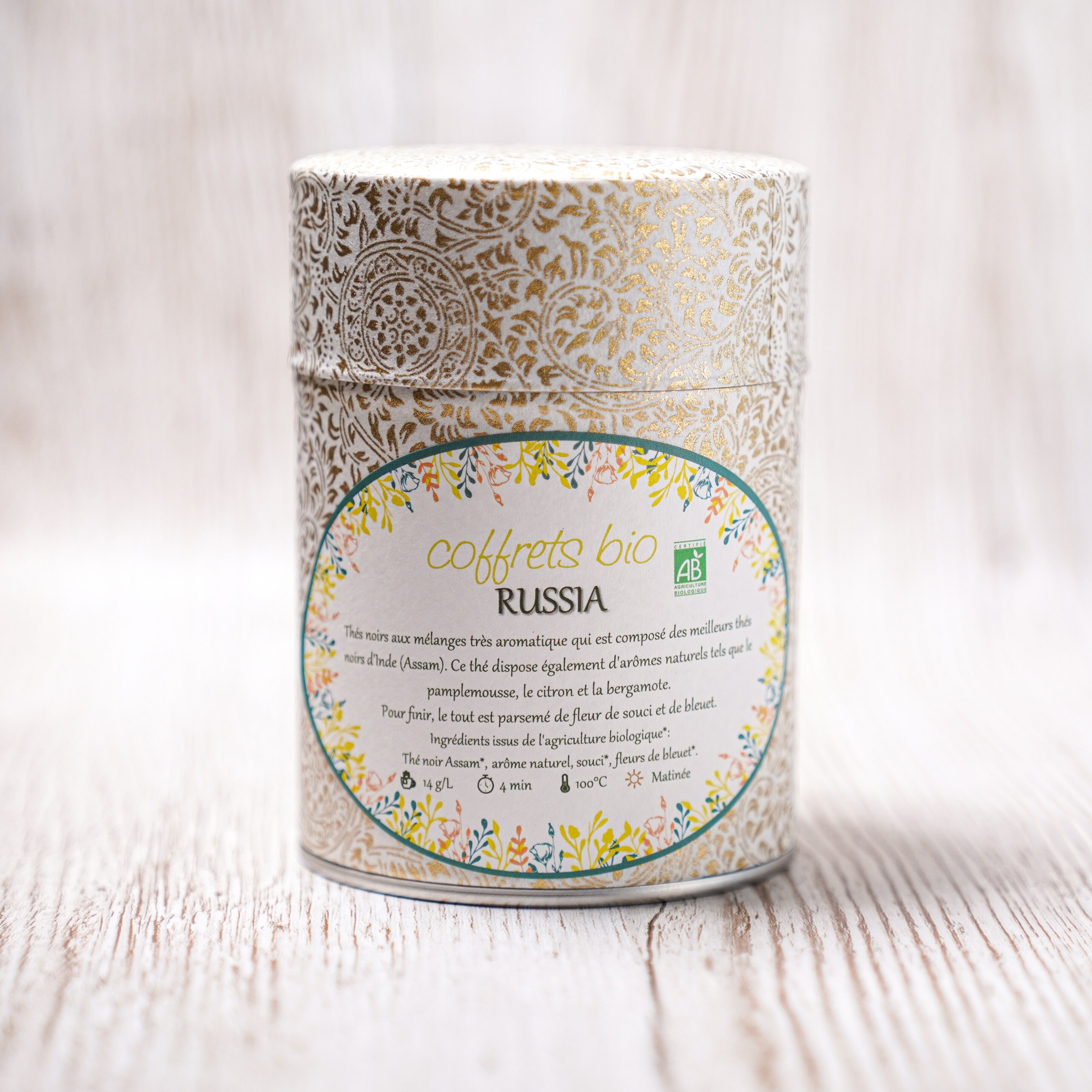 RUSSLAND SCHWARZER TEE 500G BIO