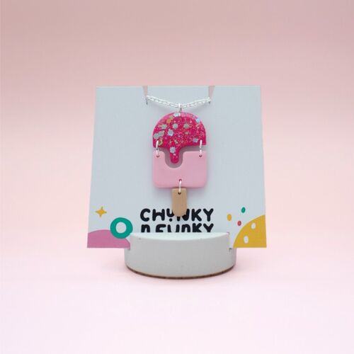 GLITTERY ICE LOLLY NECKLACE