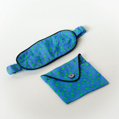 Blau-grüne Schlafmaske