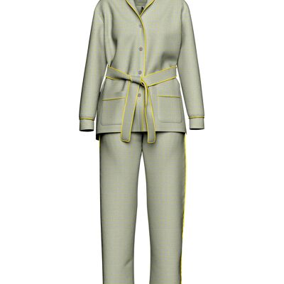 Grey-Yellow pyjamas set