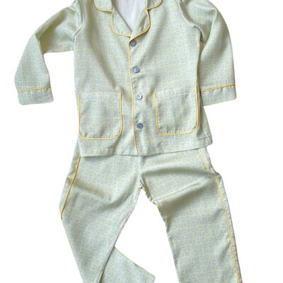 Pyjama Enfant Gris-Jaune
