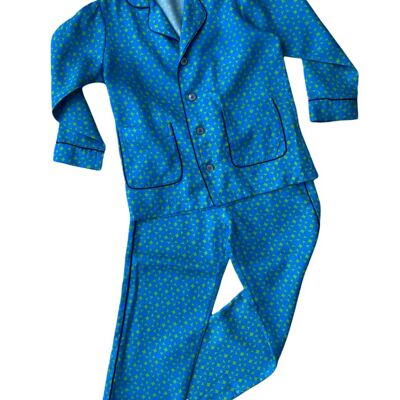 Completo pigiama bambino blu-verde