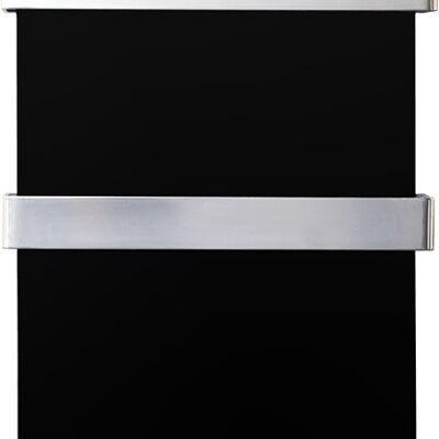 HAVERLAND XTAL4N towel radiator, 400W, Black glass