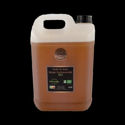 Huile de noix vierge traditionnelle BIO - 5L