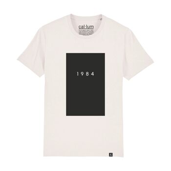 1984 t-shirt unisexe (blanc vintage) 2