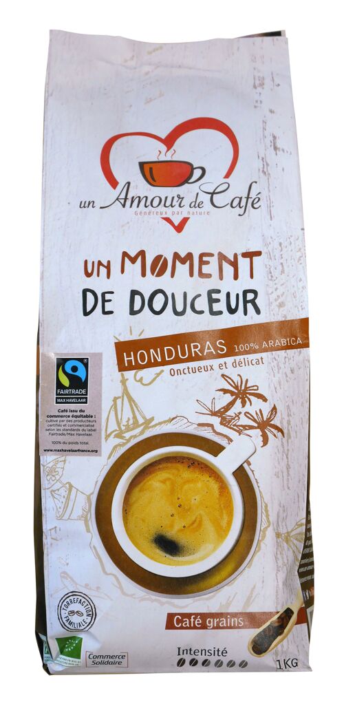 Café Grains bio & équitable "Un Moment de Douceur", HONDURAS
