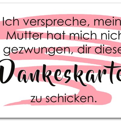 Postkarte "Danke"