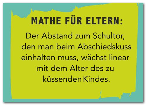 Postkarte "Mathe für Eltern"