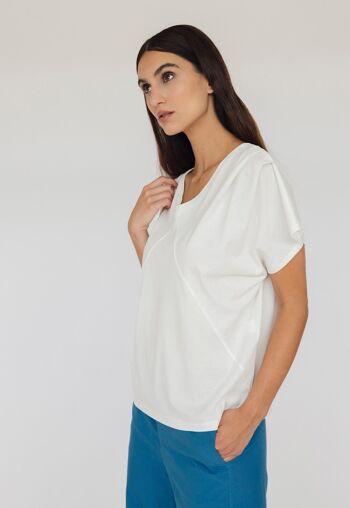 T-shirt C02 Tessin Blanc Cassé 2