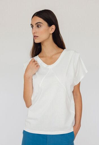 T-shirt C02 Tessin Blanc Cassé 10