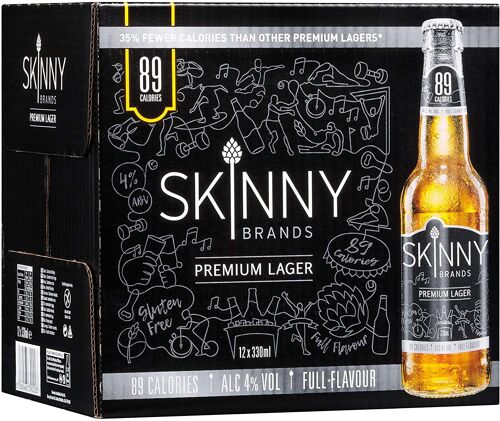 Skinny Lager 12x330ml Bottle