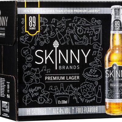 Skinny Lager 12x330ml Bottle