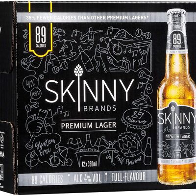 Skinny Lager 12x330ml Flasche