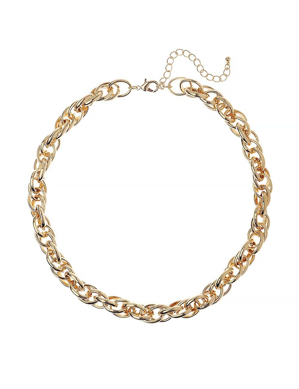 Collana con catena a maglie urbane in oro
