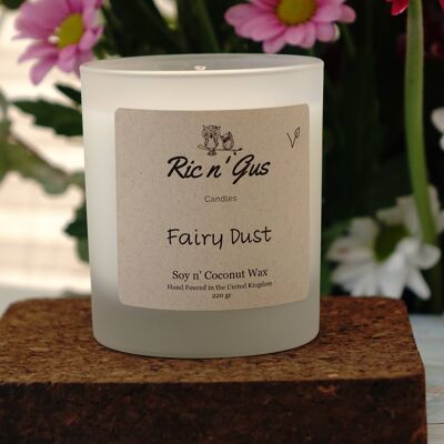 Candela profumata Fairy Dust - Cera di soia e cocco