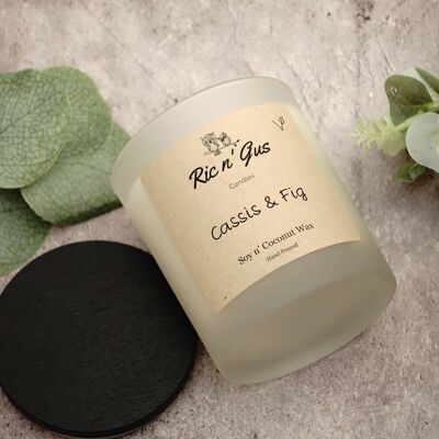 Fig & Cassis Scented Candle - Soy & Coconut Wax