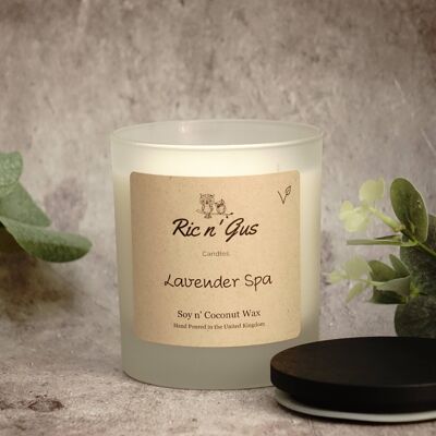 Lavender SPA Scented Candle - Soy and Coconut Wax