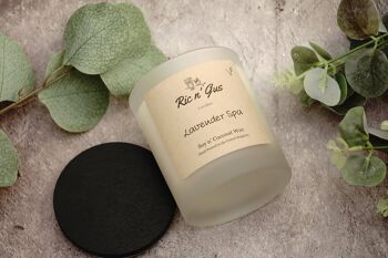 Bougie parfumée Lavande SPA - Cire de soja et de noix de coco 2