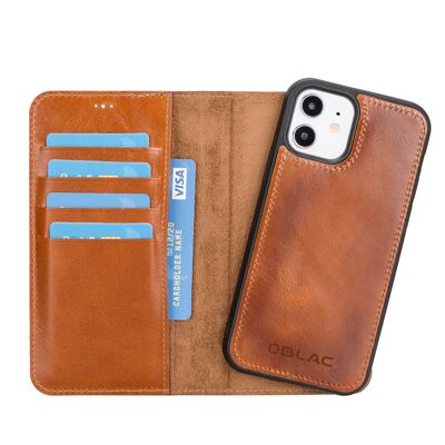 Magic Case iPhone 12 (6.1") - Cognac Brown