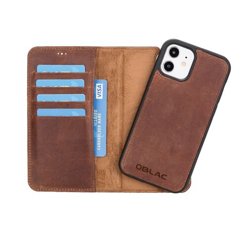 Magic Case iPhone 12 (6.1") - Antiek Bruin