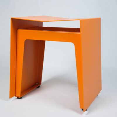 Stool, H01, without seat cushion, deep orange